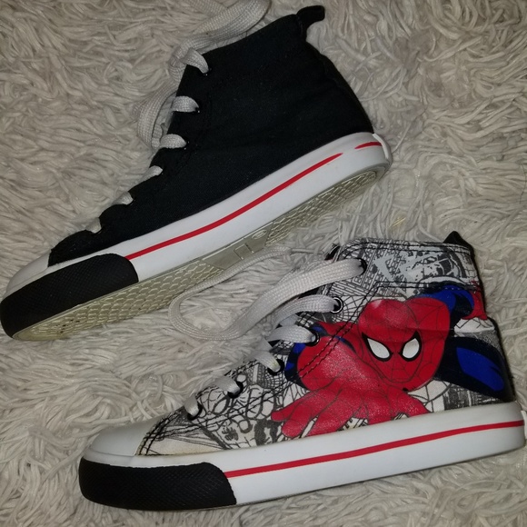 spiderman high top shoes